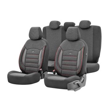Auto Sitzbezug Set Universal Vorne und Hinten Komfortabel Komplett Set